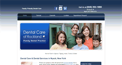 Desktop Screenshot of dentalcareofrockland.com