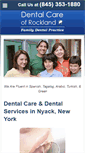 Mobile Screenshot of dentalcareofrockland.com